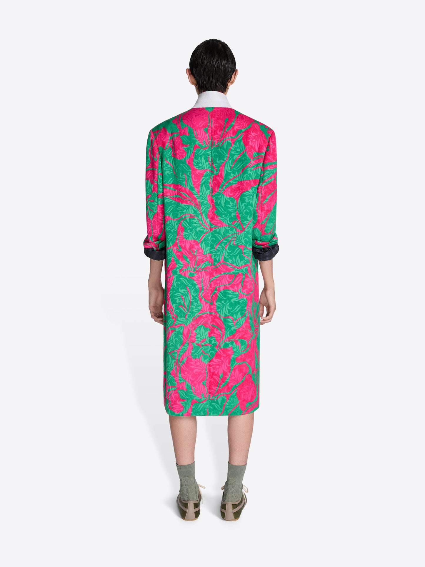 Printed Jacquard Coat