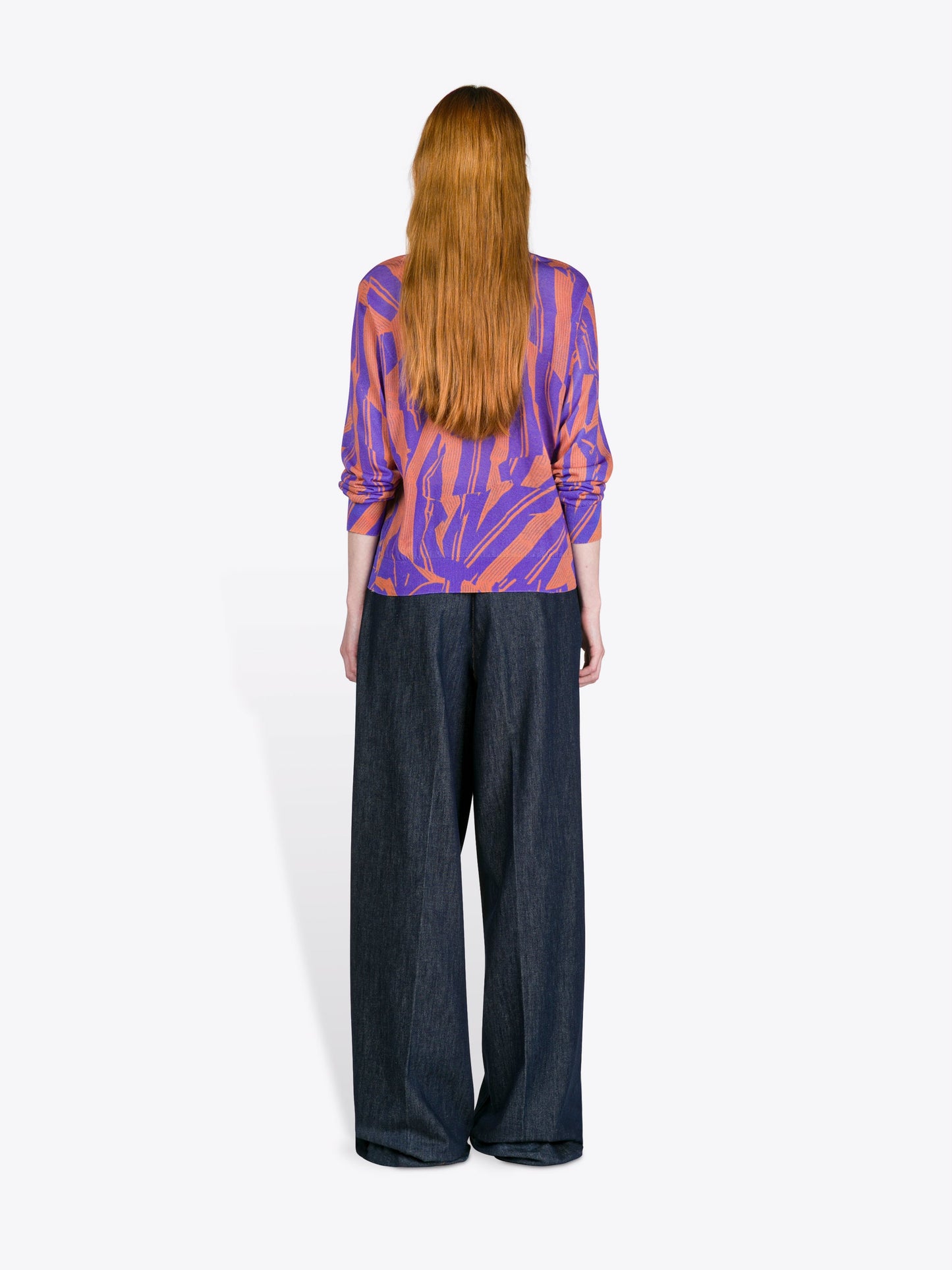Printed Cotton Sweater