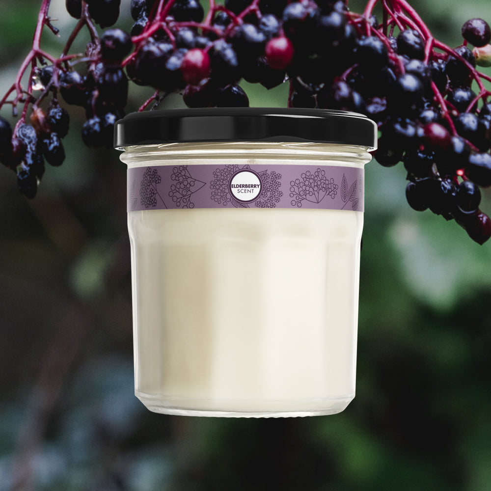 Elderberry Soy Candle Large - for Home Fragrance