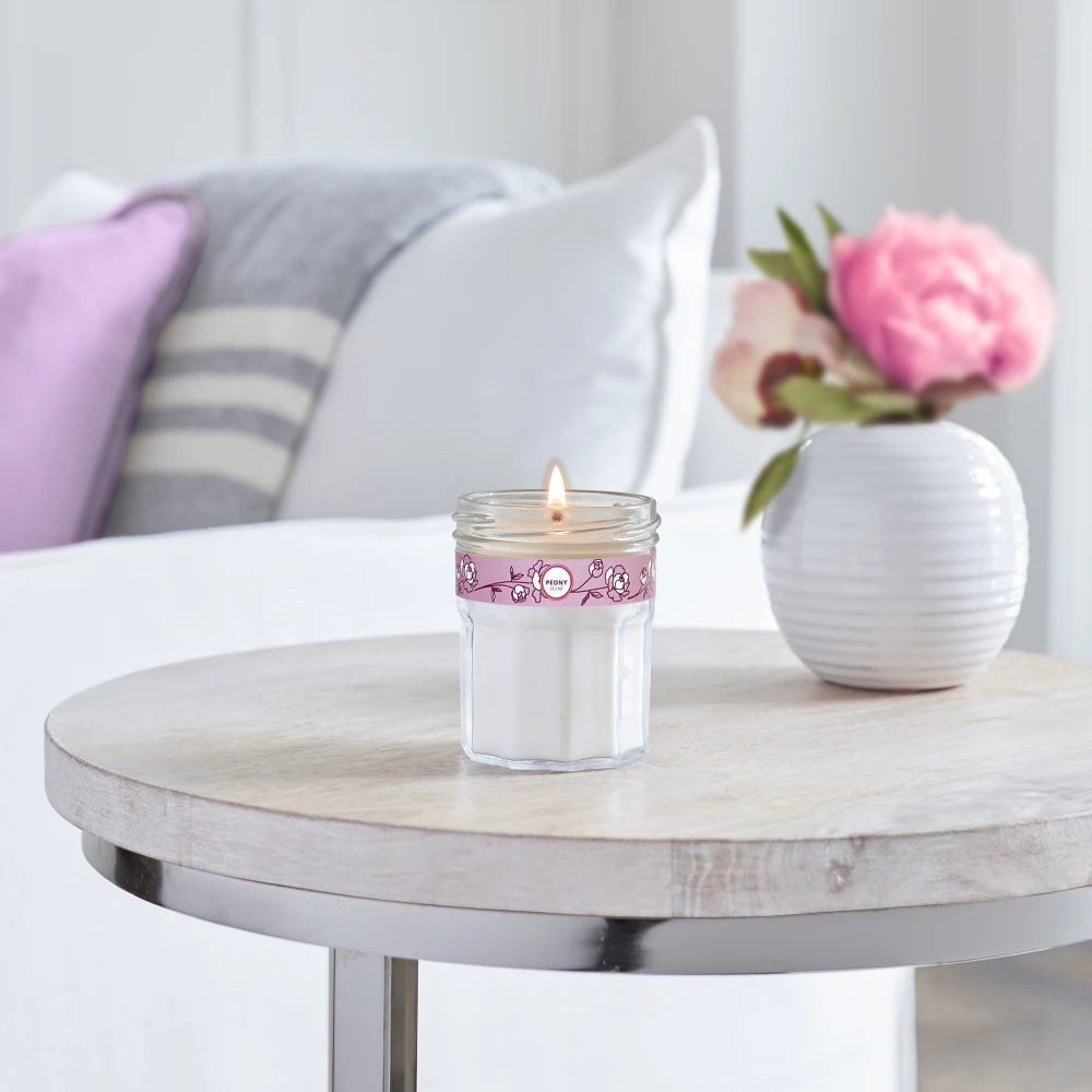 Mrs. Meyers Peony Soy Candle Small - for Home Fragrance