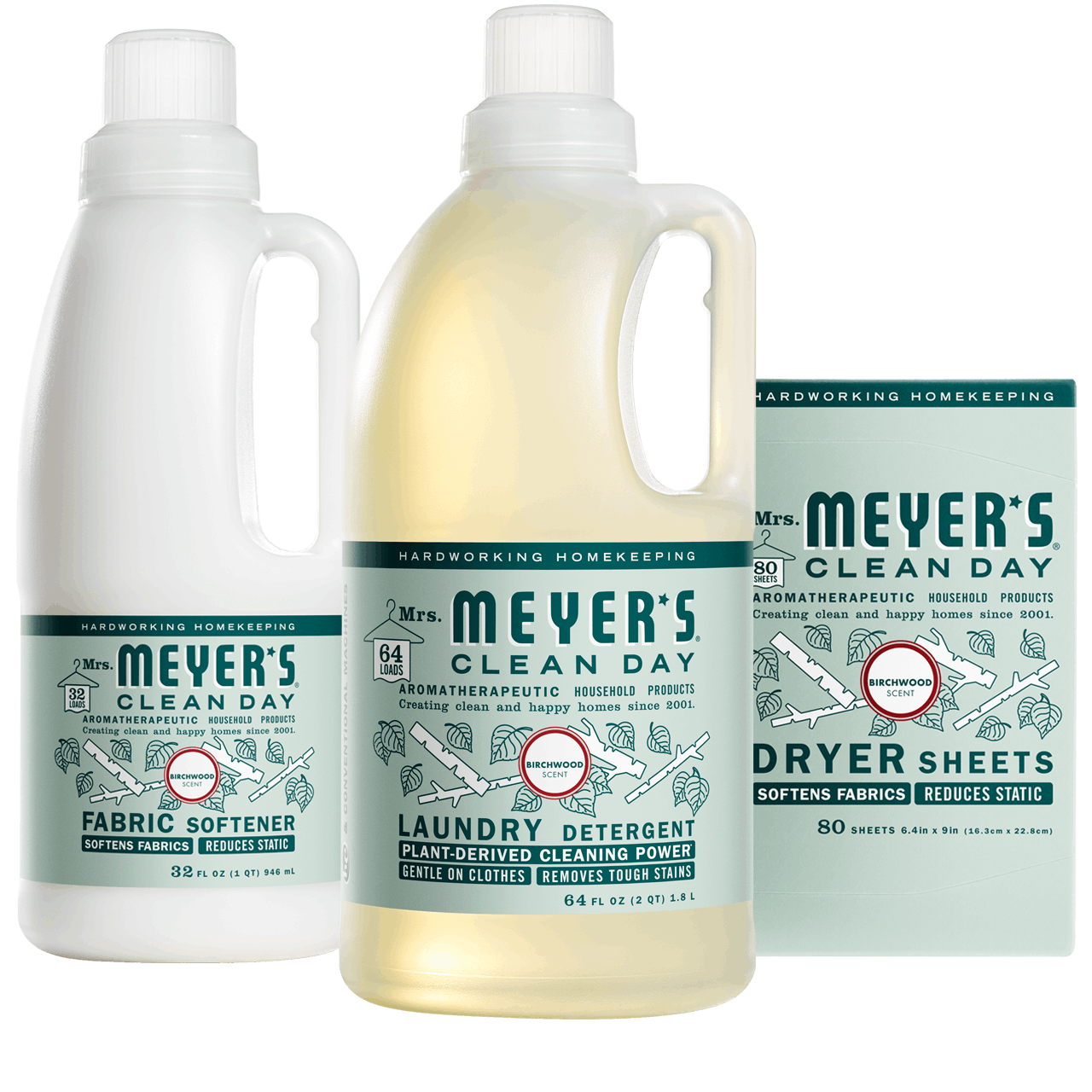 Mrs. Meyers Birchwood Laundry Set - for Laundry Care