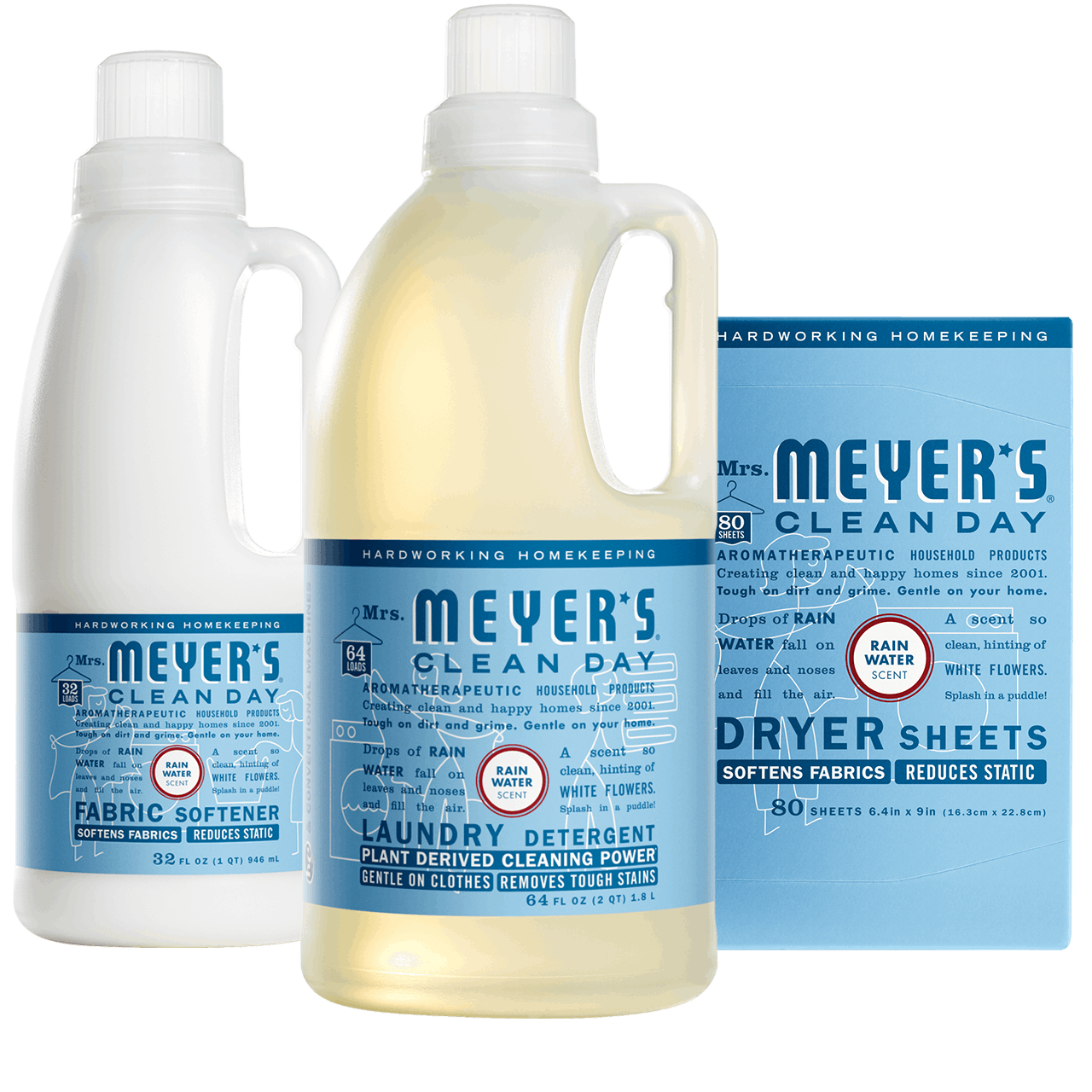 Mrs. Meyers Rain Water Laundry Set - for Laundry Care