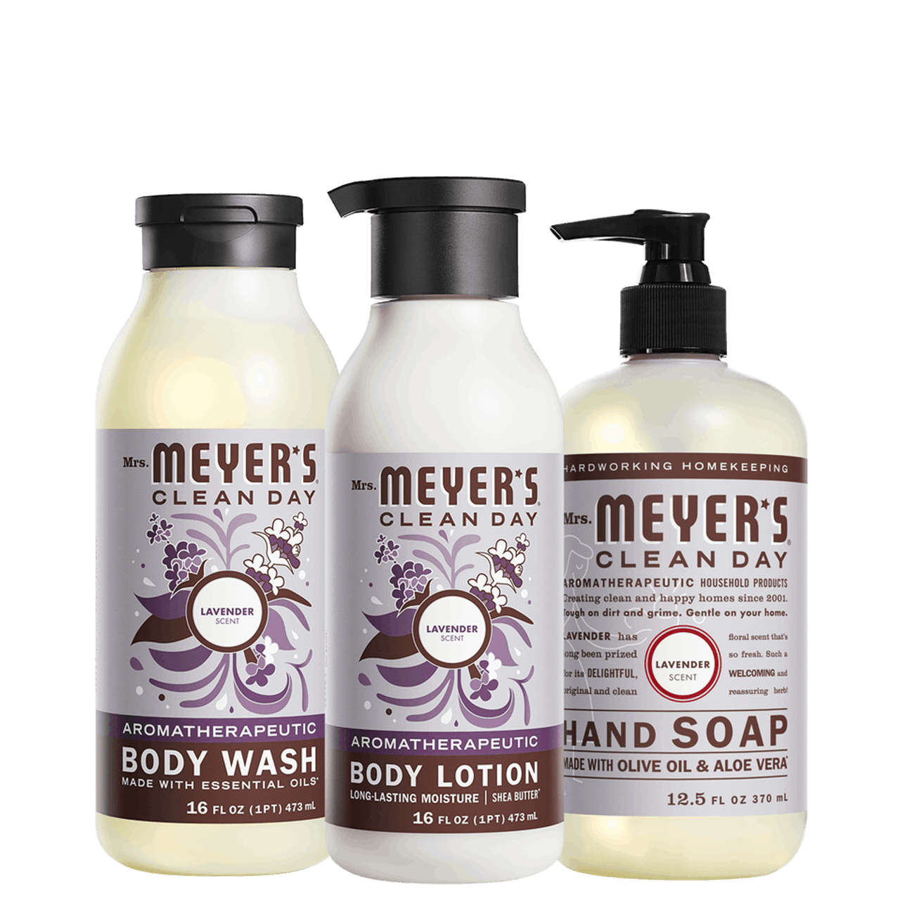 Mrs. Meyers Lavender Personal Care Set - for Coordinated Home Care
