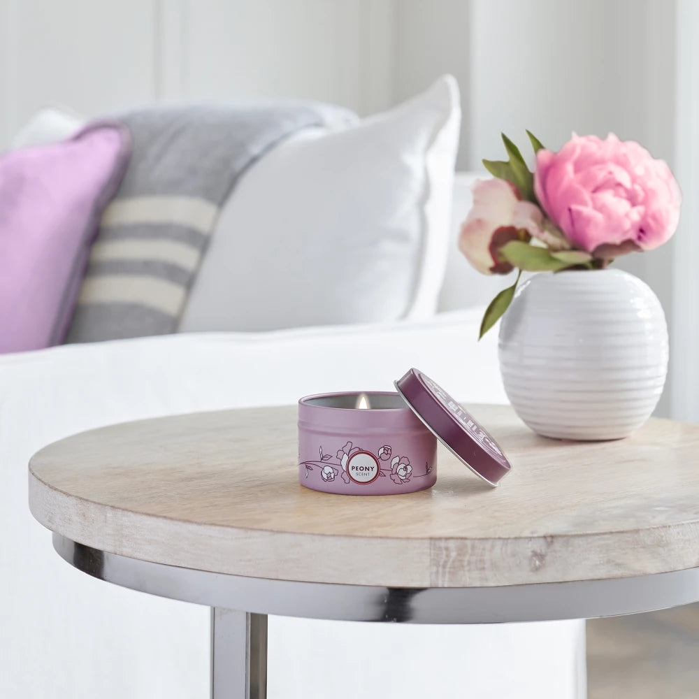 Peony Tin Candle Mrs. Meyers - for Home Fragrance