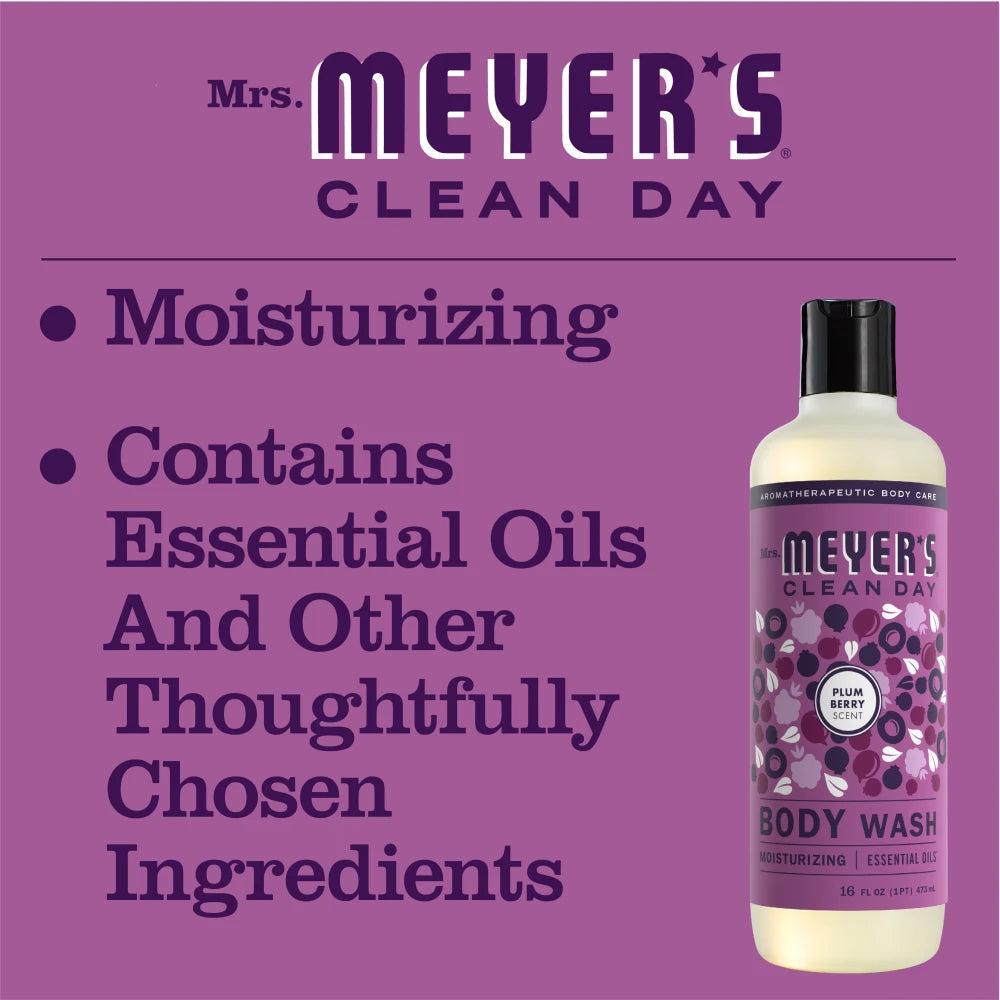 Mrs. Meyers Plum Berry Body Wash - for Body Care