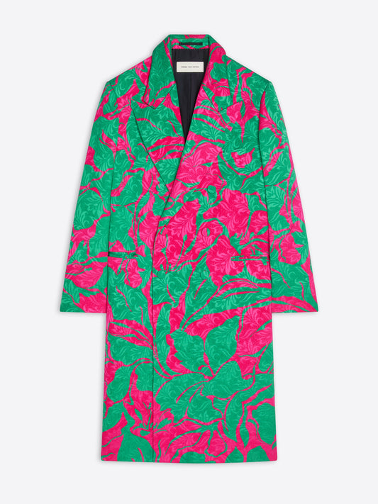 Printed Jacquard Coat