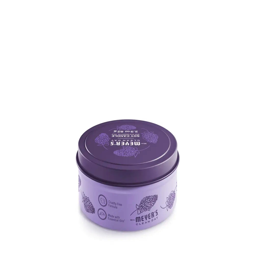 Lilac Tin Candle Mrs. Meyers - for Home Fragrance