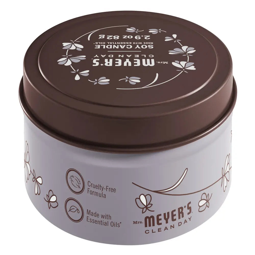 Mrs. Meyers Lavender Tin Candle - for Home Fragrance