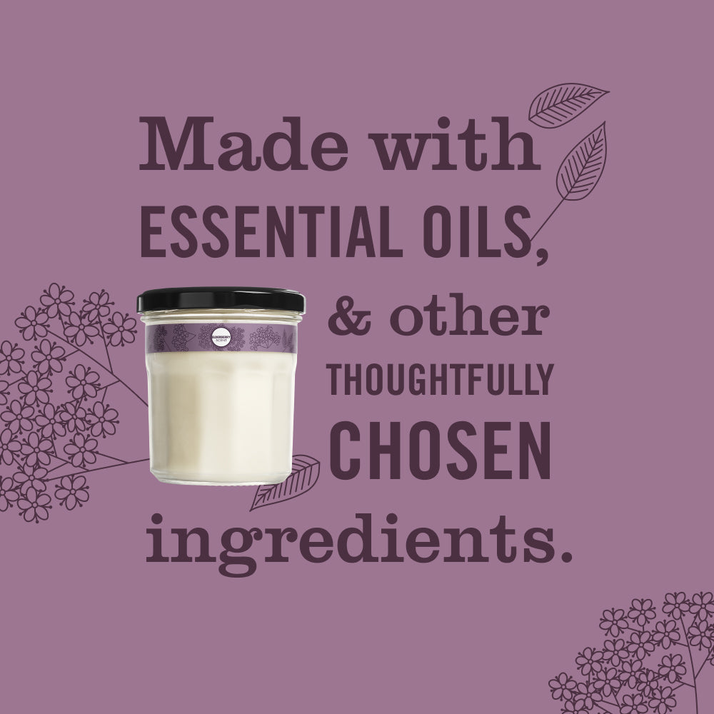 Elderberry Soy Candle Large - for Home Fragrance