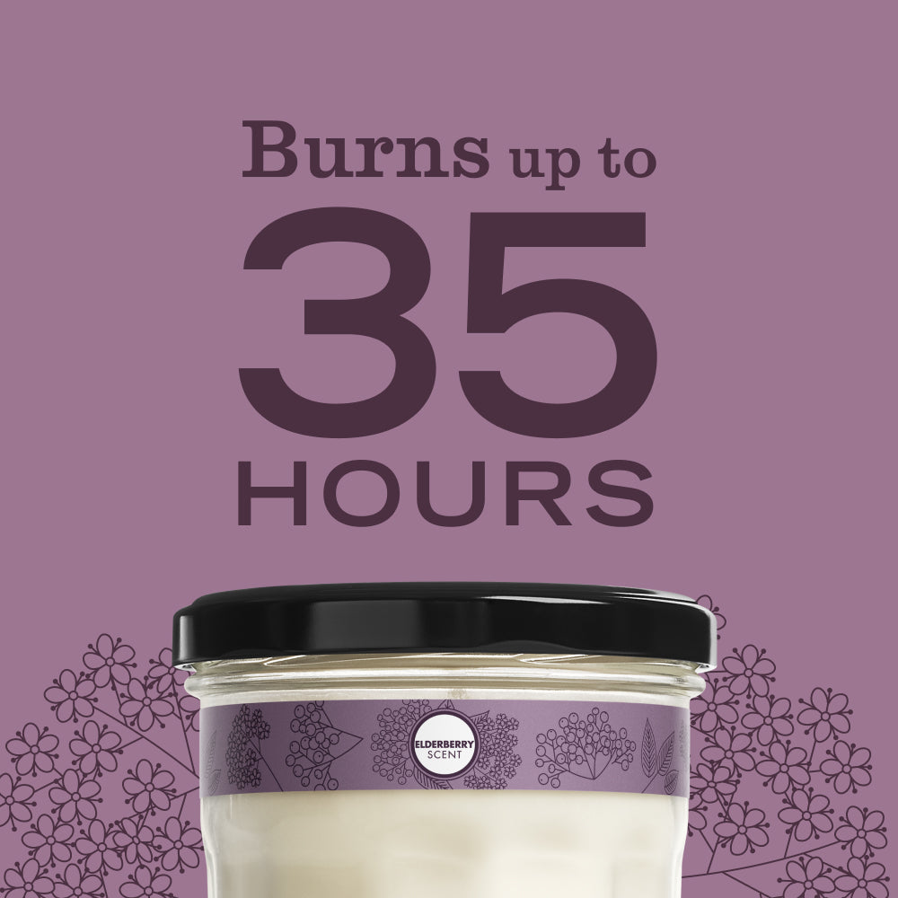 Elderberry Soy Candle Large - for Home Fragrance