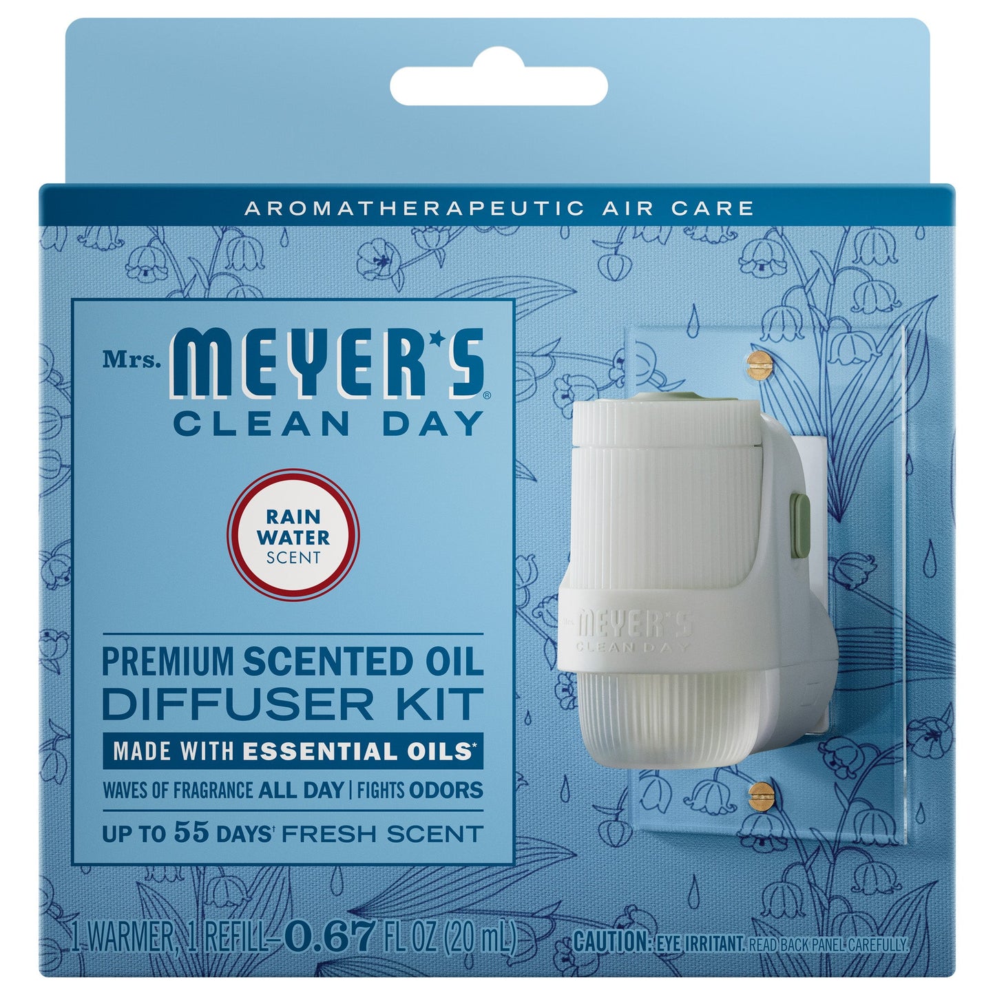 Rain Water Plug In Scented Oil Warmer With Refill - for Home Fragrance