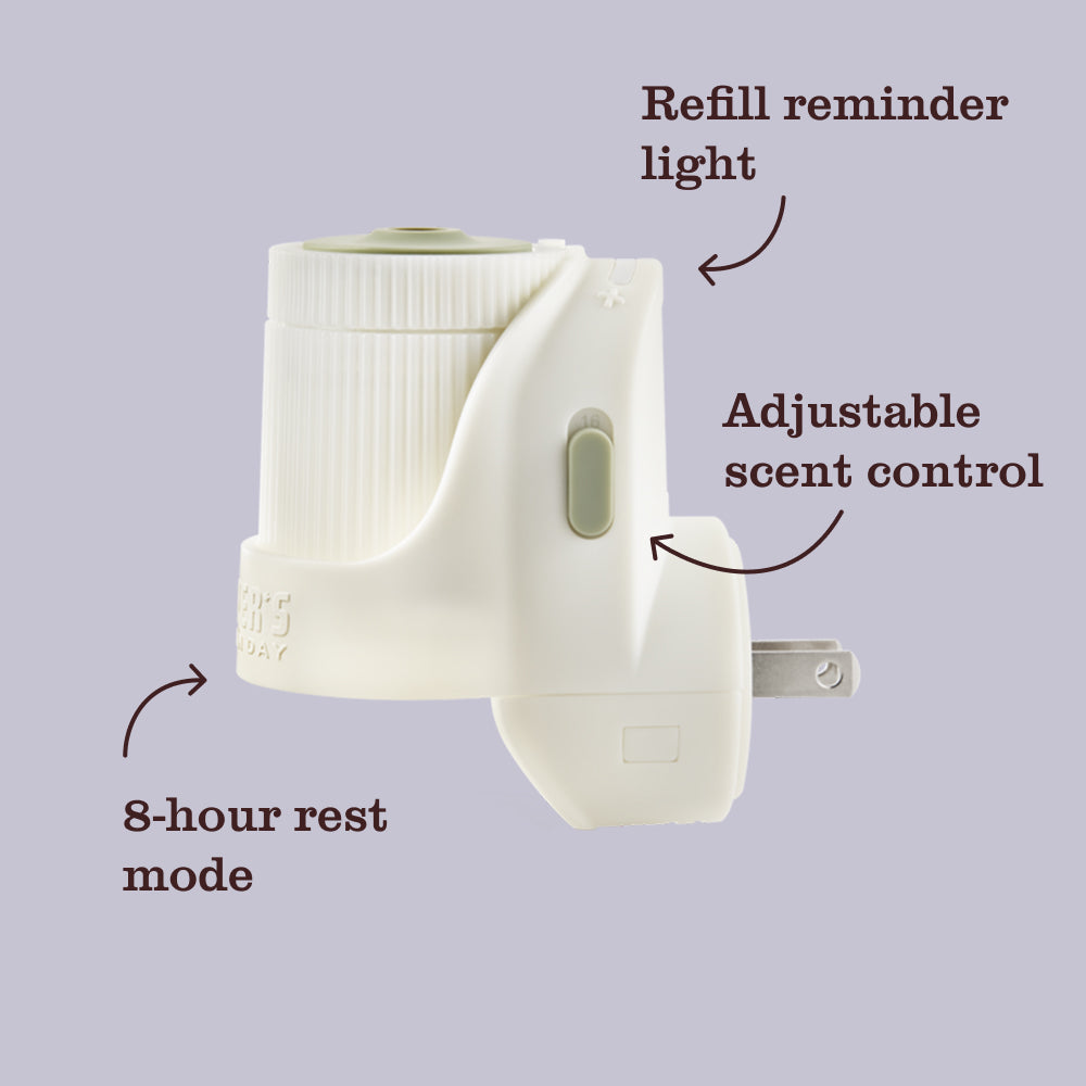 Lavender Plug In Scented Oil Warmer With Refill - for Home Fragrance