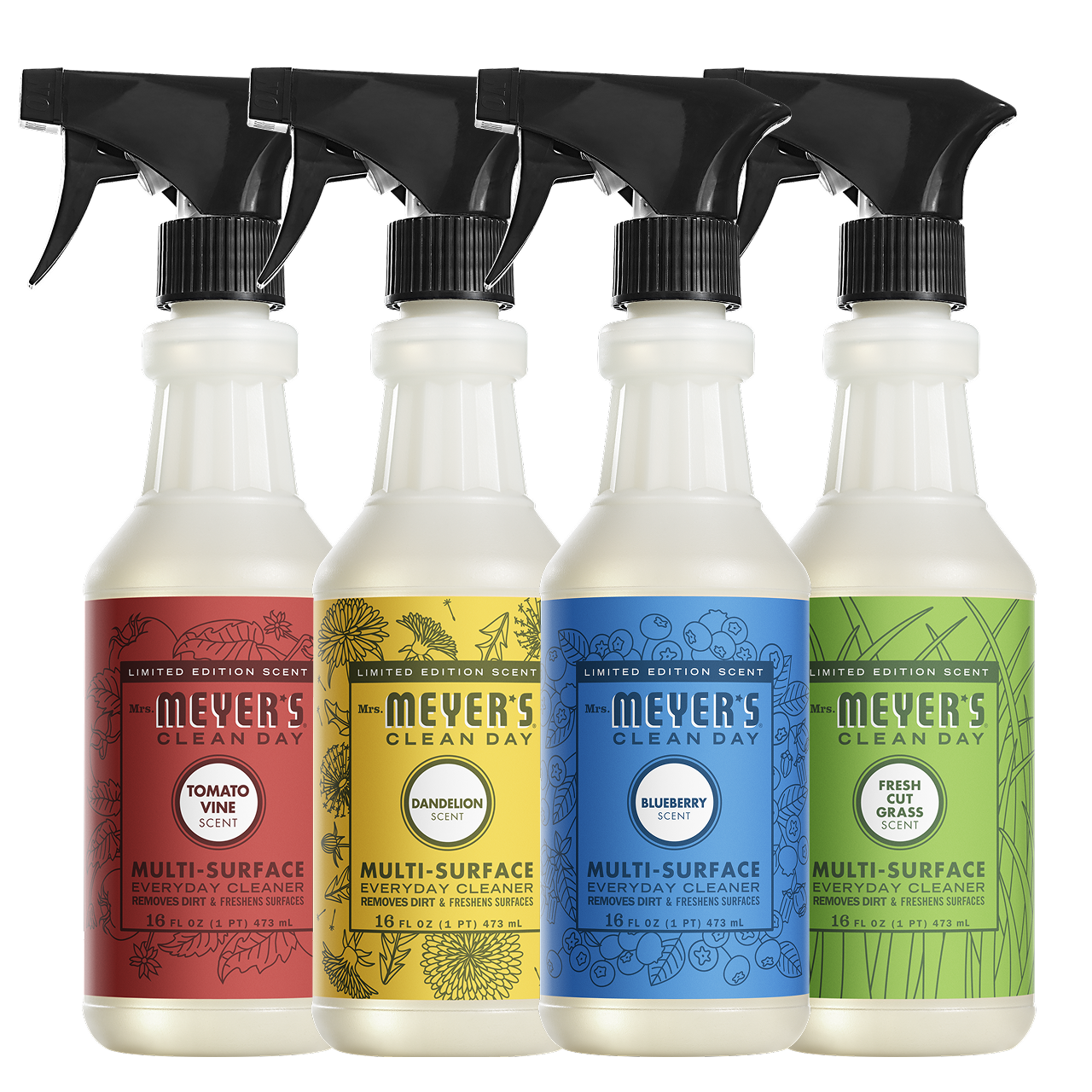 Mrs. Meyers Summer Seasonal Multi - Surface Everyday Cleaner Collection - for Coordinated Home Care