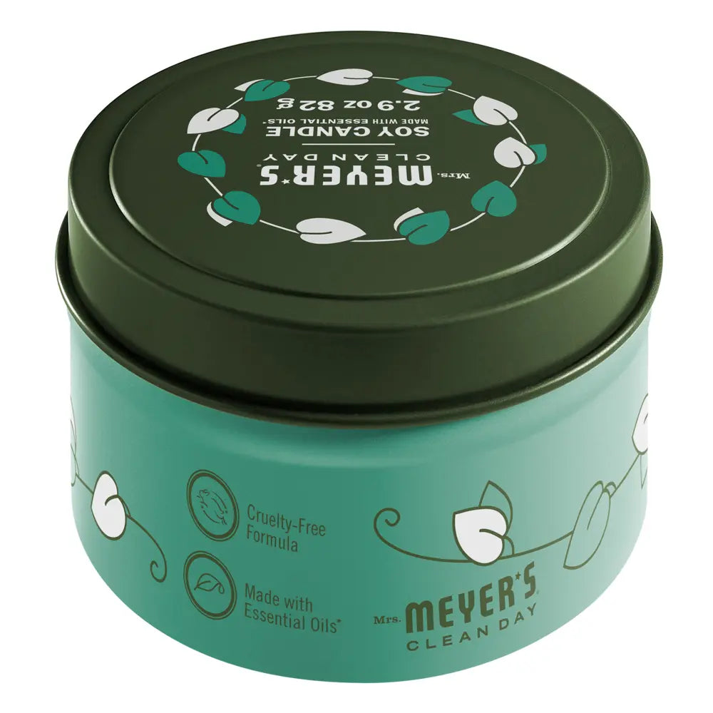 Basil Tin Candle Mrs. Meyers - for Home Fragrance