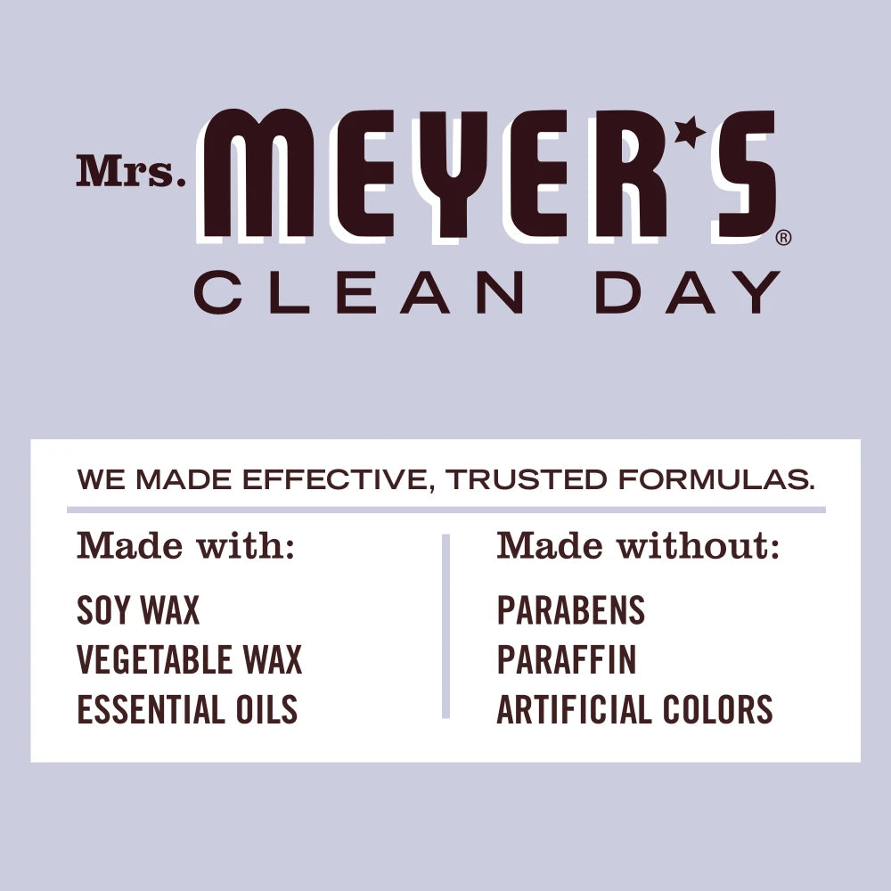 Large Lavender Scented Soy Candle Mrs. Meyers - for Home Fragrance