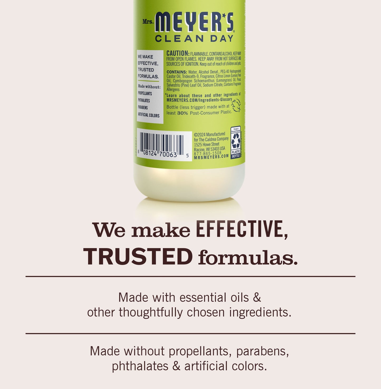 Mrs. Meyers Lemon Verbena Room Freshener - for Home Fragrance