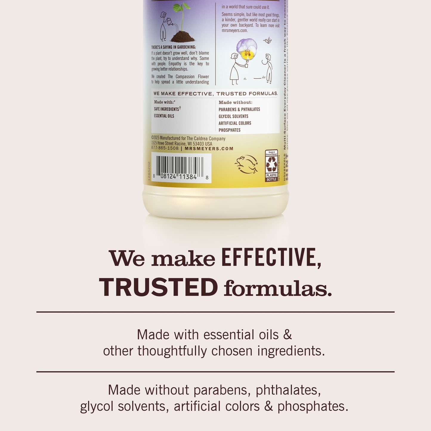 Compassion Flower Multi - Surface Everyday Cleaner Mrs. Meyers - for Home Cleaning