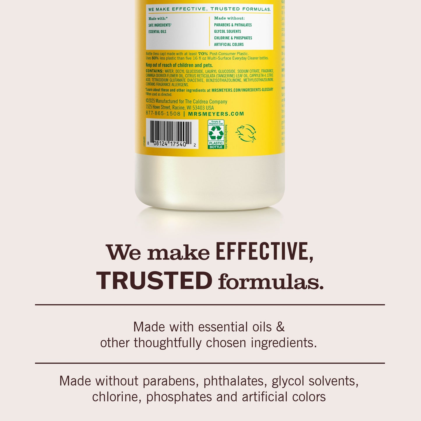 Mrs. Meyers Honeysuckle Multi - Surface Concentrate - for Easy Refilling