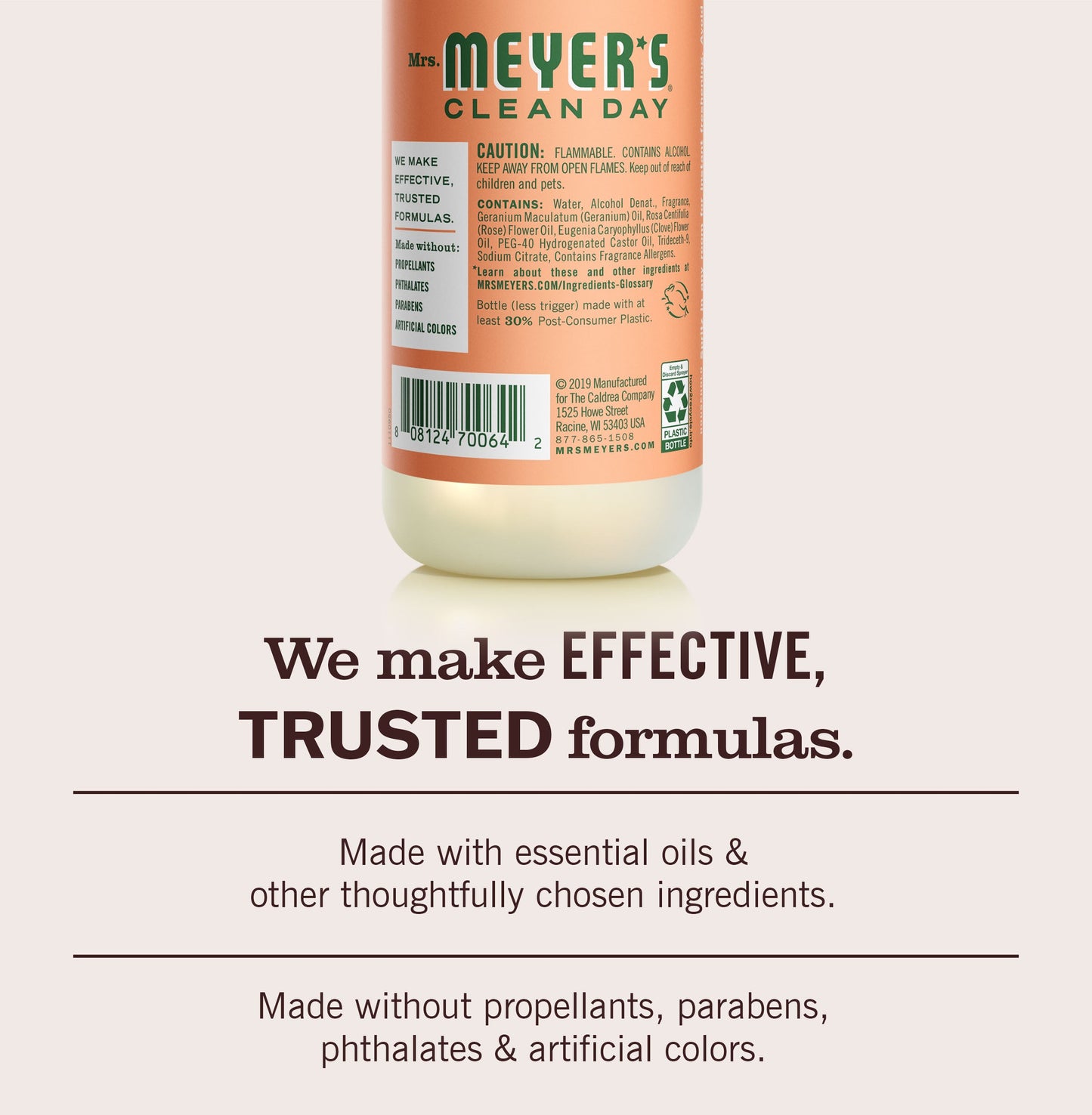 Mrs. Meyers Geranium Room Freshener - for Home Fragrance