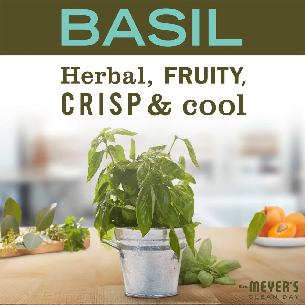Mrs. Meyers Basil Soy Candle Small - for Home Fragrance
