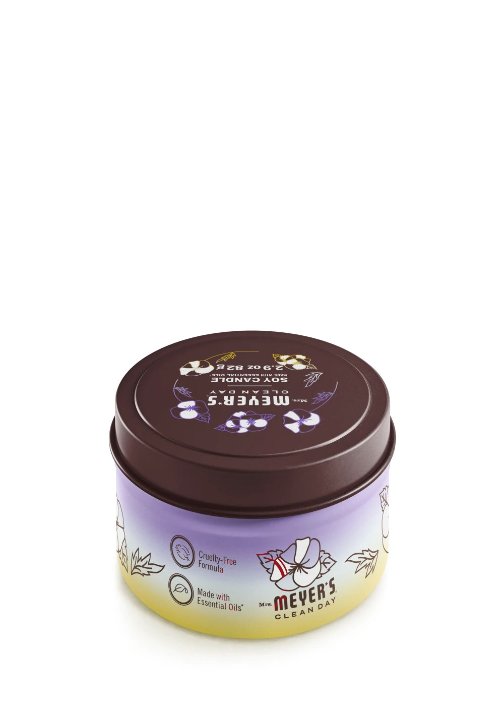 Mrs. Meyers Compassion Flower Tin Candle - for Home Fragrance
