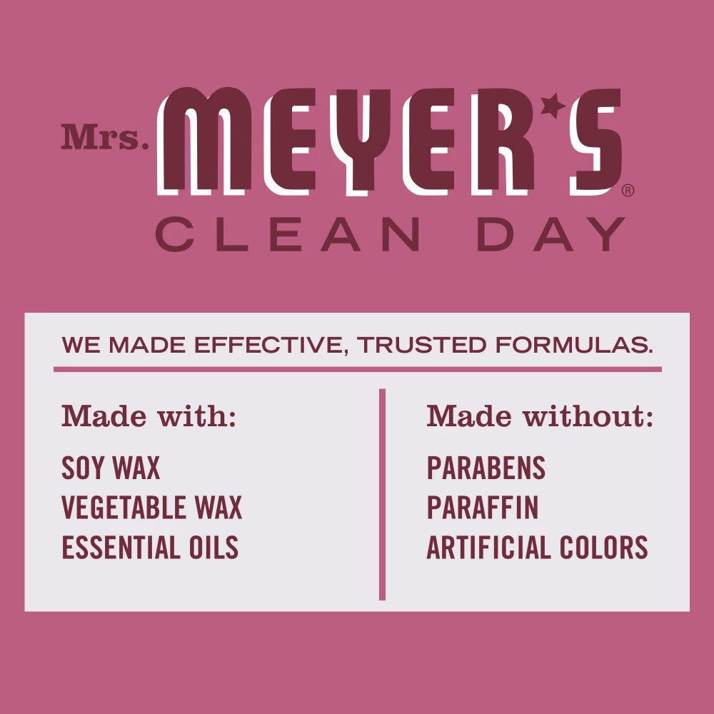 Mrs. Meyers Mum Soy Candle Large - for Home Fragrance