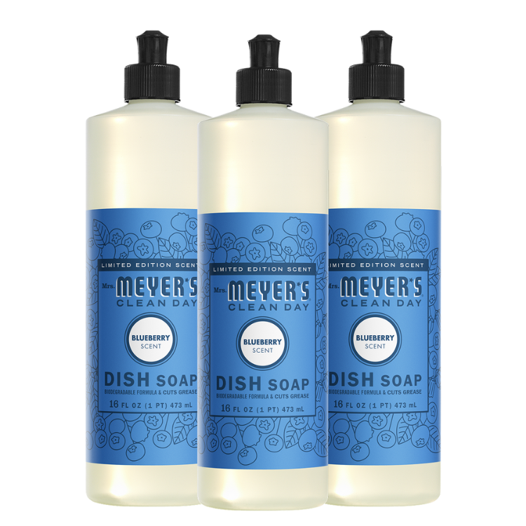 Blueberry Dish Soap 3 - count Bundle - for Dishwashing