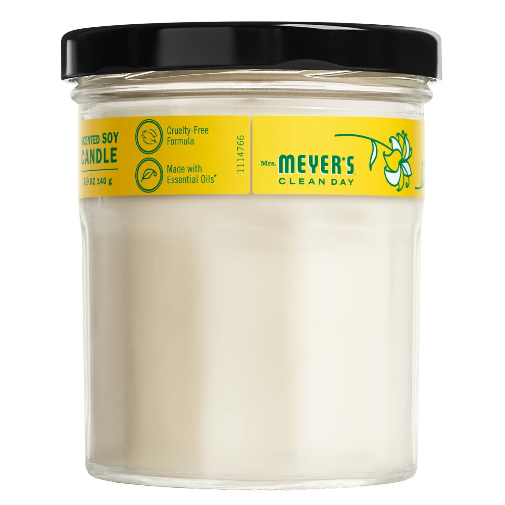 Mrs. Meyers Honeysuckle Soy Candle Small - for Home Fragrance