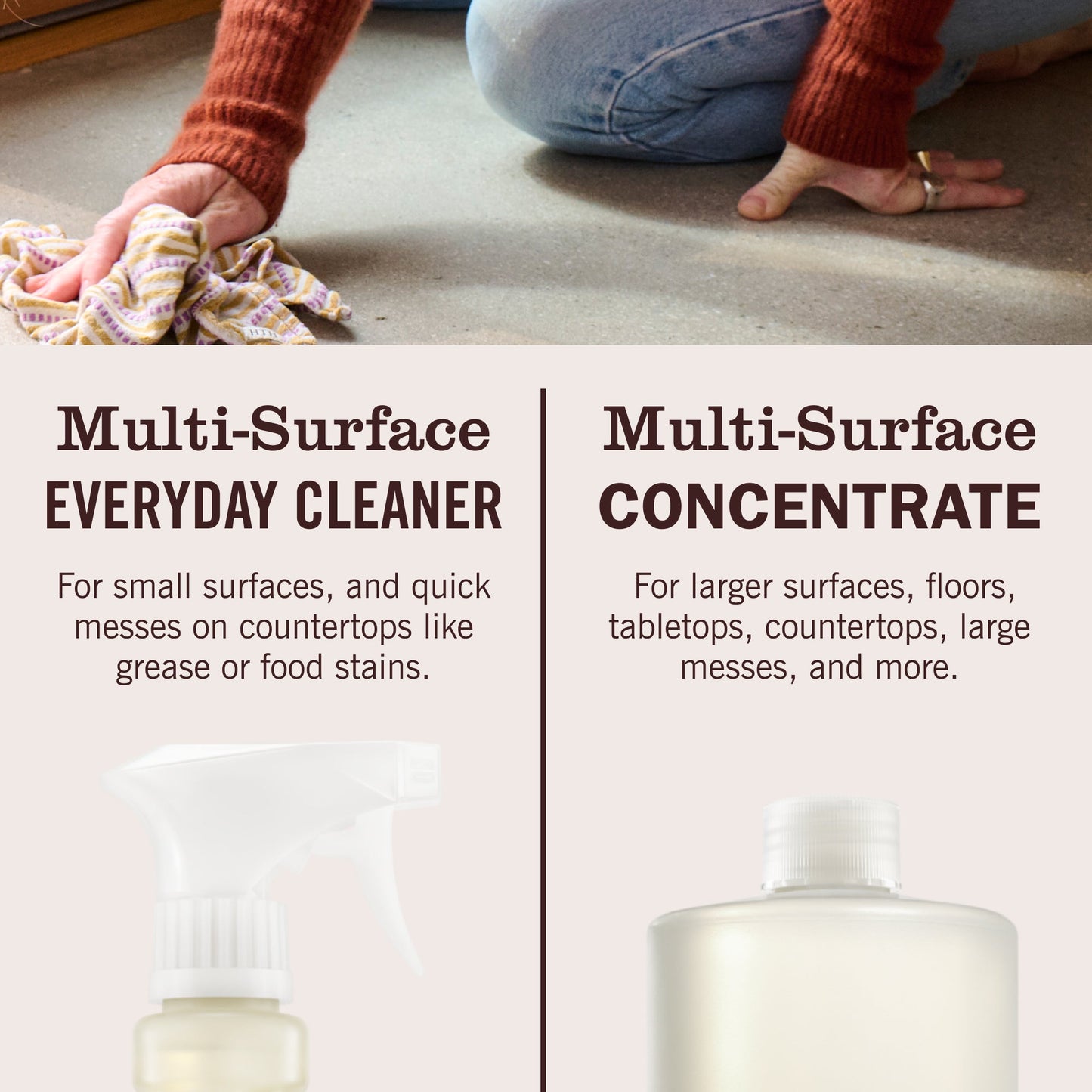 Mrs. Meyers Honeysuckle Multi - Surface Concentrate - for Easy Refilling