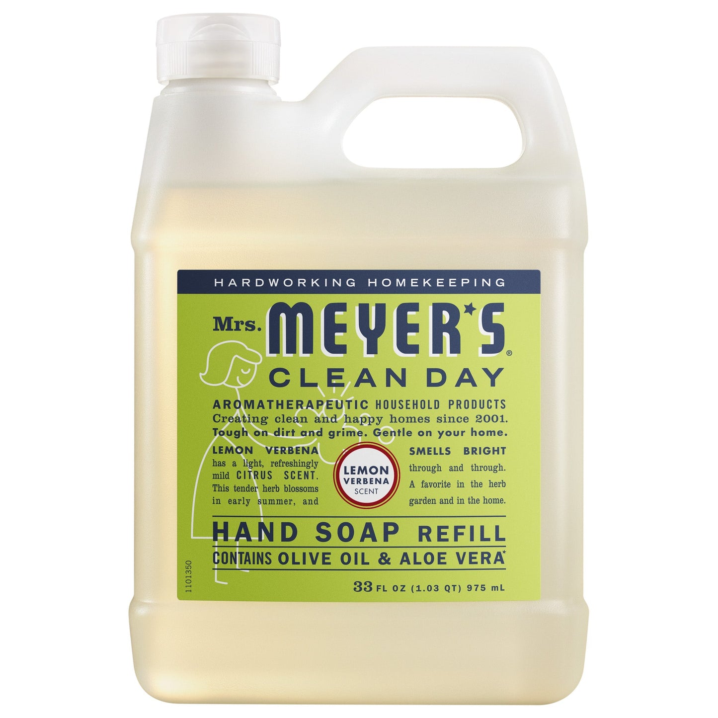 Mrs. Meyers Lemon Verbena Liquid Hand Soap Refill - for Hand Care