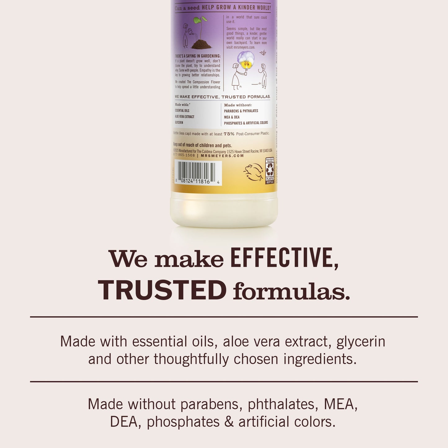 Compassion Flower Dish Soap Mrs. Meyers - for Dishwashing
