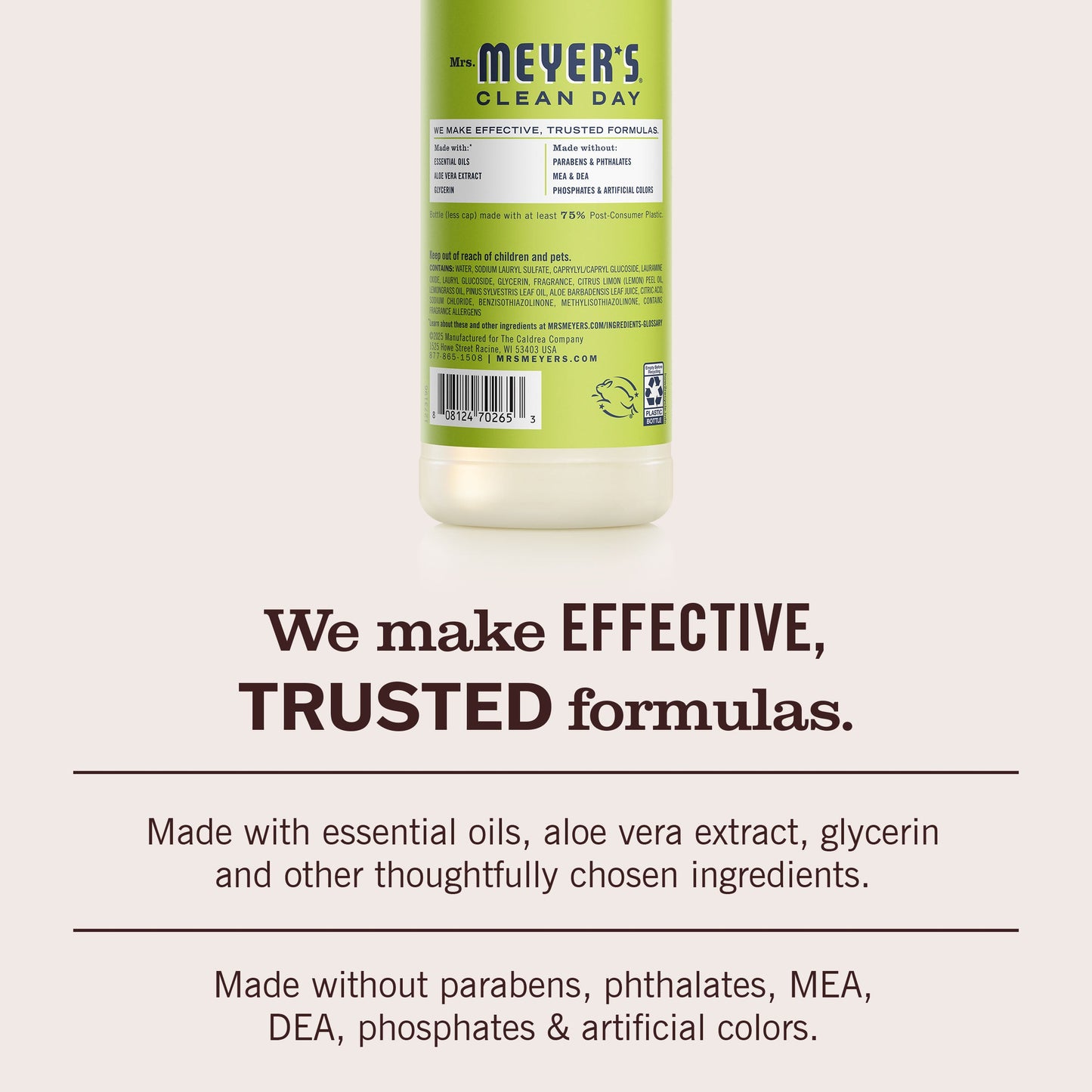 Mrs. Meyers Lemon Verbena Dish Soap - for Dishwashing
