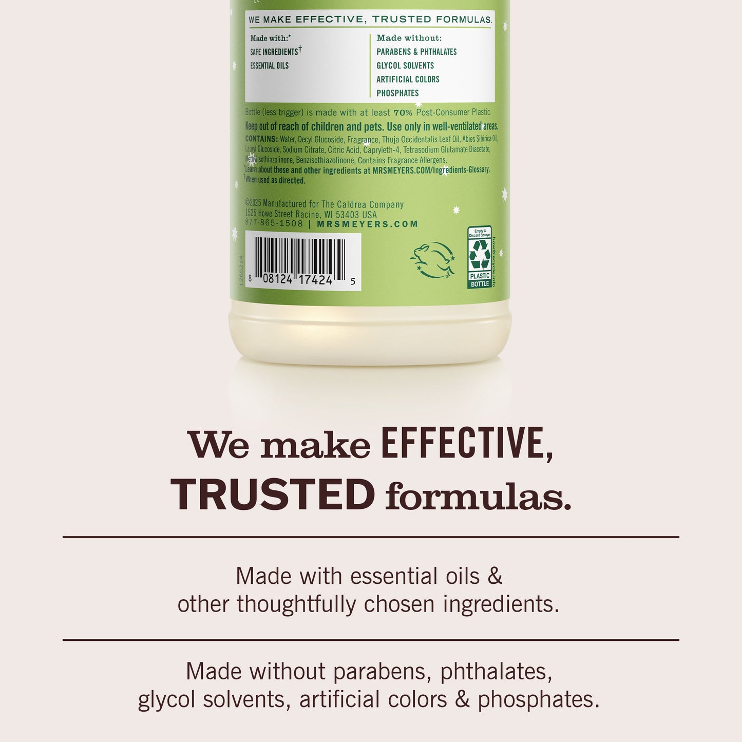 Mrs. Meyers Iowa Pine Multi - Surface Everyday Cleaner 3 - count Bundle - for Coordinated Home Care