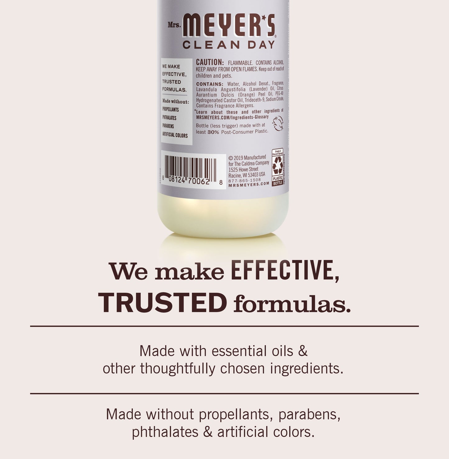 Lavender Room Spray: Non - Aerosolized Room Freshener Mrs. Meyers - for Home Fragrance