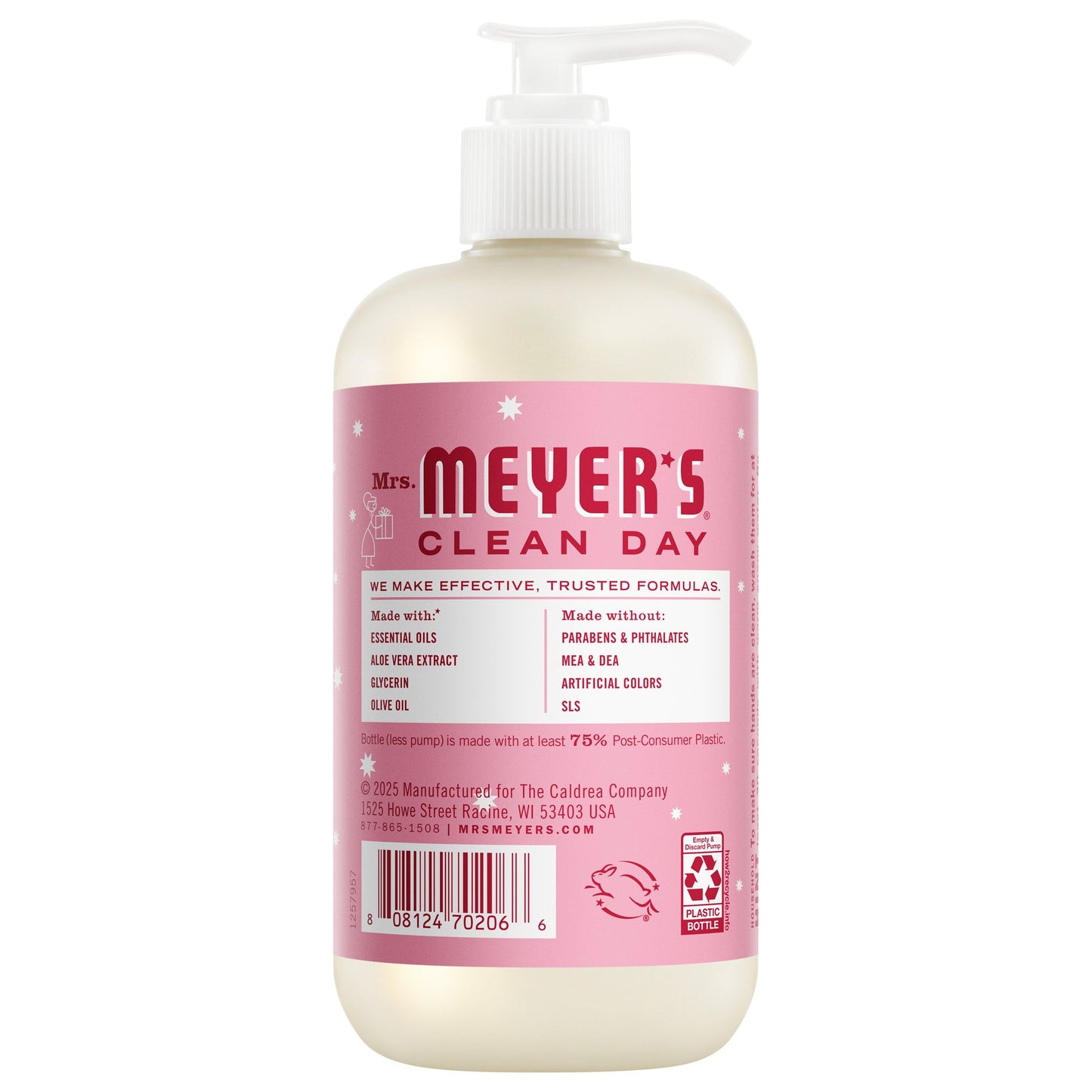 Mrs. Meyers Peppermint Liquid Hand Soap 3 - count Bundle - for Hand Care