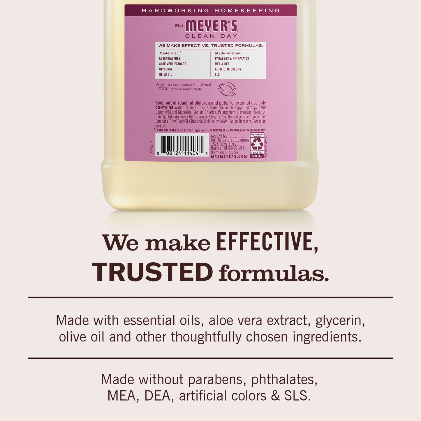 Mrs. Meyers Peony Liquid Hand Soap Refill - for Hand Care