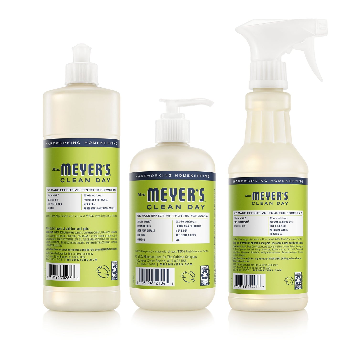 Mrs. Meyers Lemon Verbena Kitchen Basics Set - for Hand Care