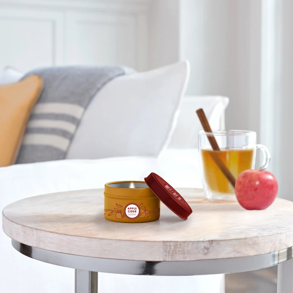Mrs. Meyers Apple Cider Tin Candle - for Home Fragrance