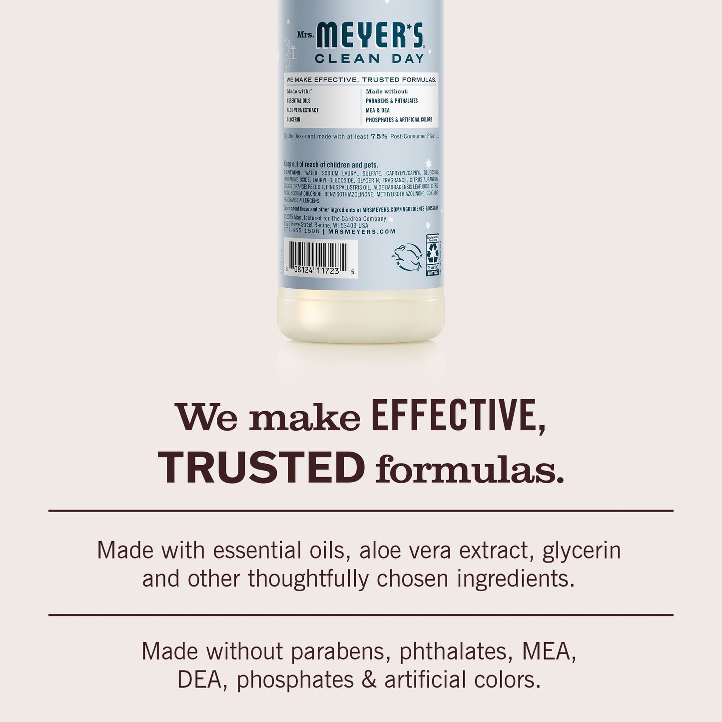 Mrs. Meyers Snowdrop Dish Soap - for Dishwashing
