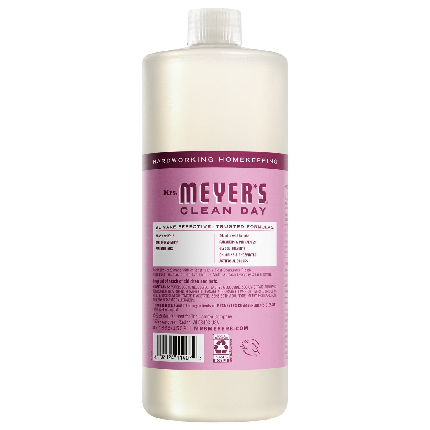 Mrs. Meyers Peony Multi - Surface Concentrate - for Easy Refilling