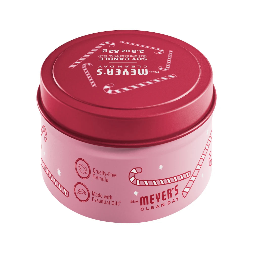 Mrs. Meyers Peppermint Tin Candle - for Home Fragrance