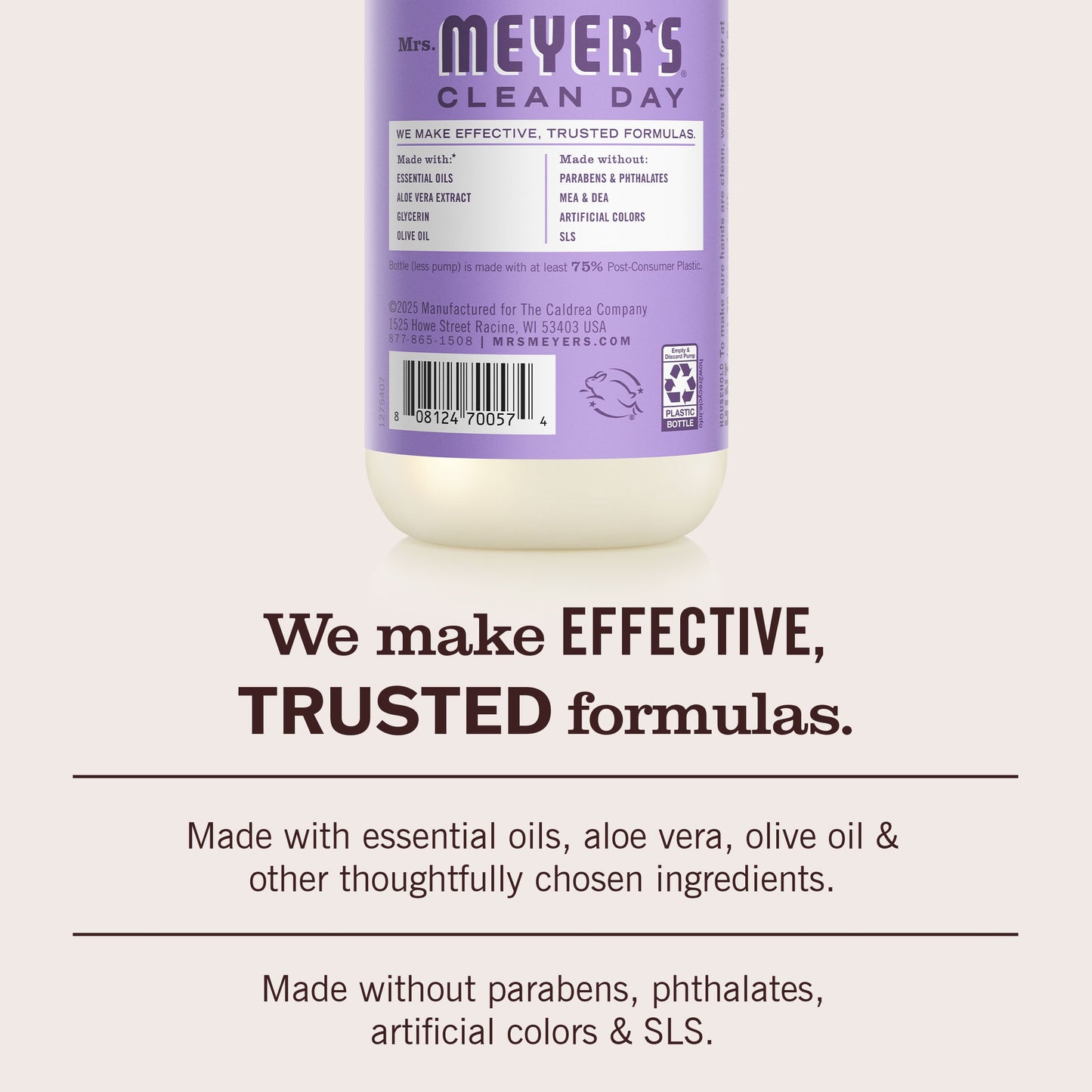 Mrs. Meyers Lilac Liquid Hand Soap 3 - count Bundle - for Hand Care