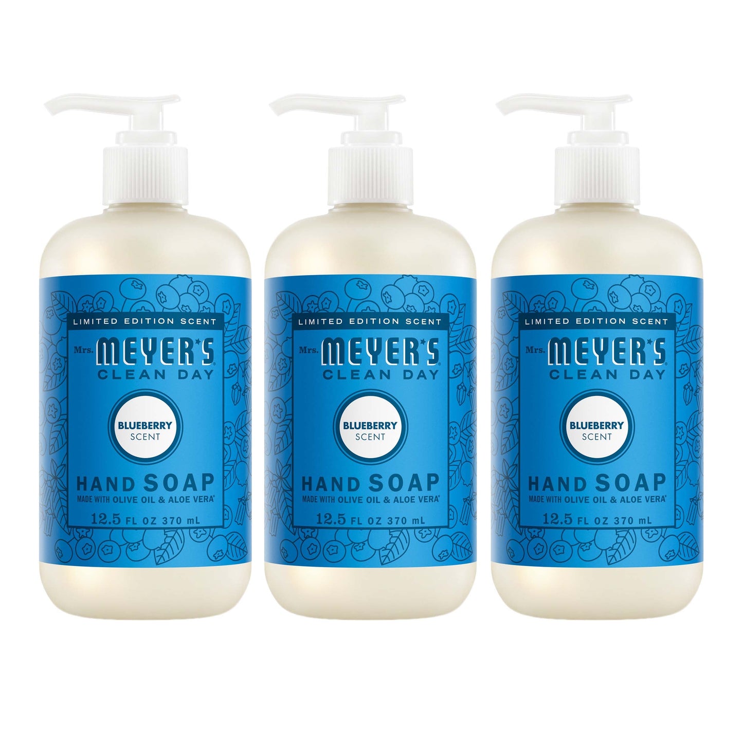 Blueberry Liquid Hand Soap 3 - count Bundle - for Hand Care