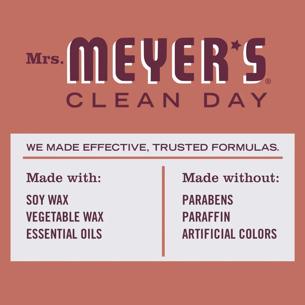 Mrs. Meyers Fall Leaves Soy Candle Large - for Home Fragrance