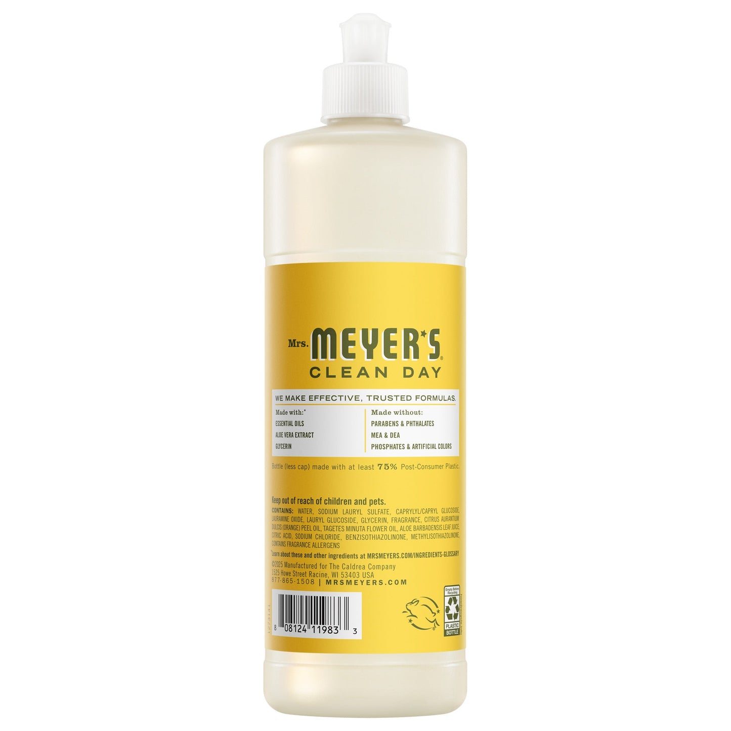 Mrs. Meyers Dandelion Dish Soap 3 - count bundle - for Dishwashing