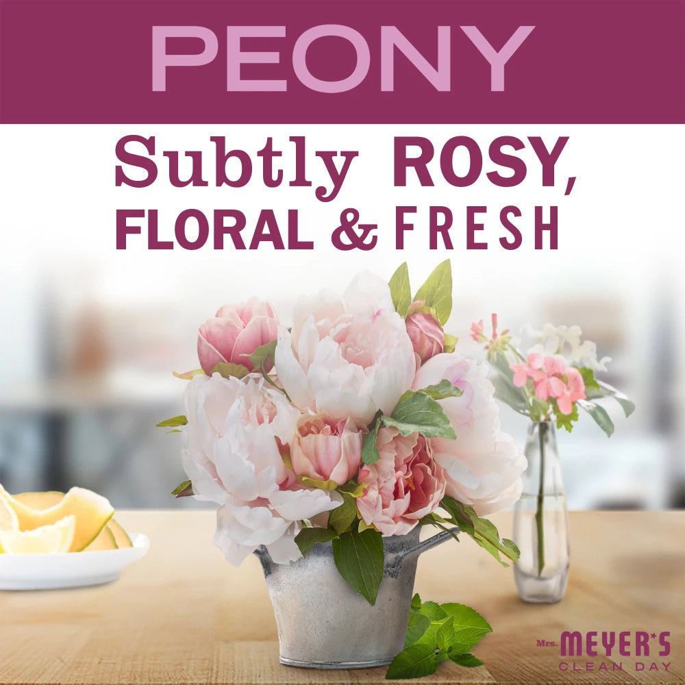 Mrs. Meyers Peony Soy Candle Small - for Home Fragrance