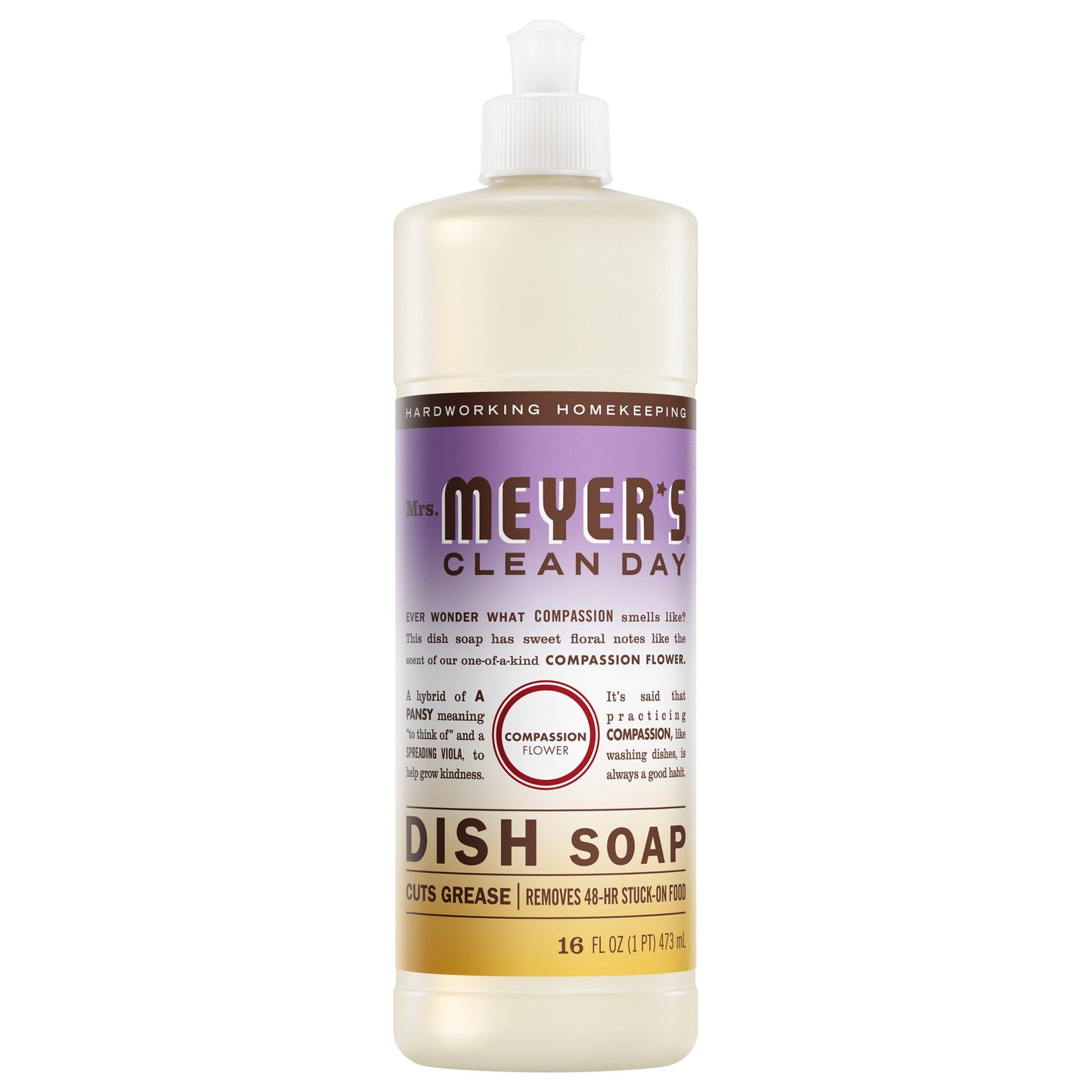 Compassion Flower Dish Soap Mrs. Meyers - for Dishwashing