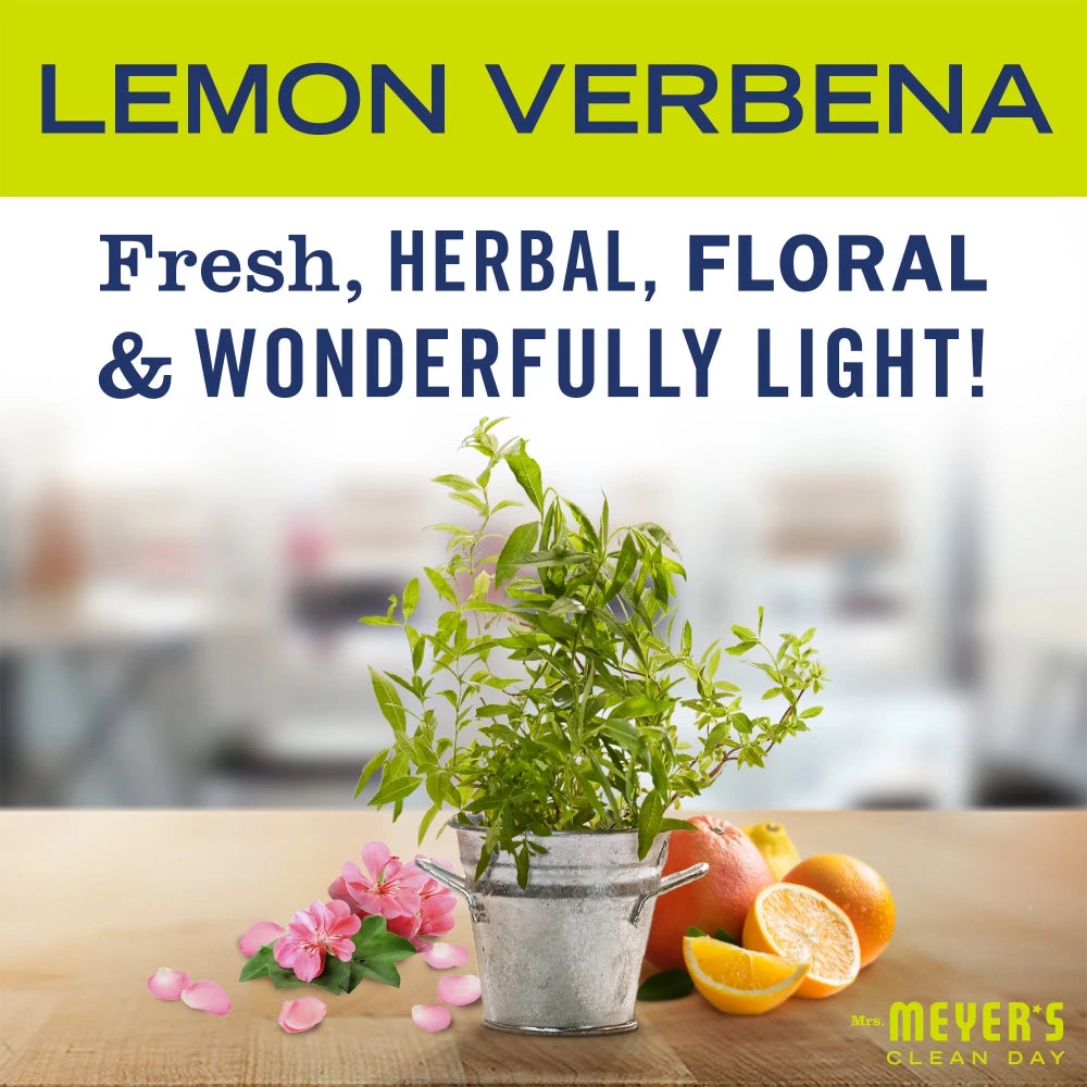 Mrs. Meyers Lemon Verbena Probiotic Multi - Surface Concentrate - for Easy Refilling