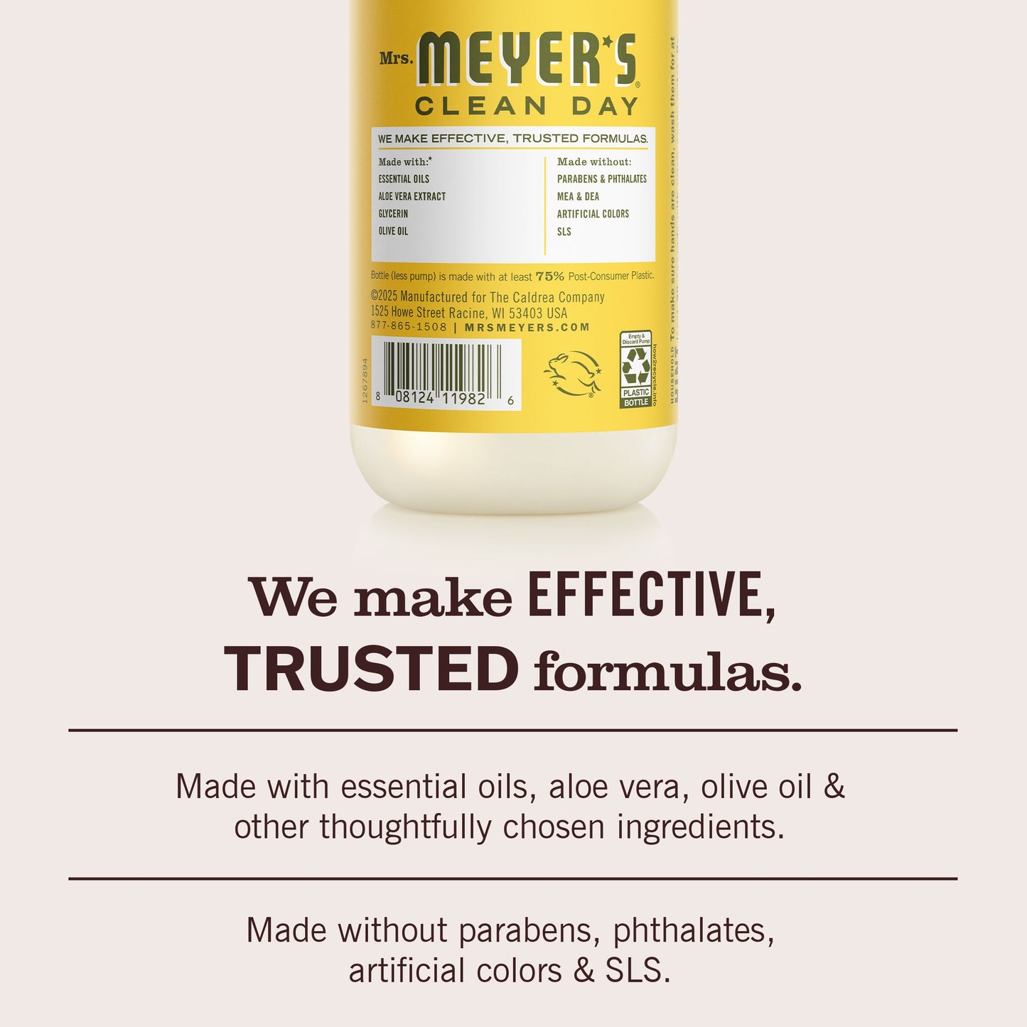 Mrs. Meyers Dandelion Liquid Hand Soap 3 - count Bundle - for Hand Care