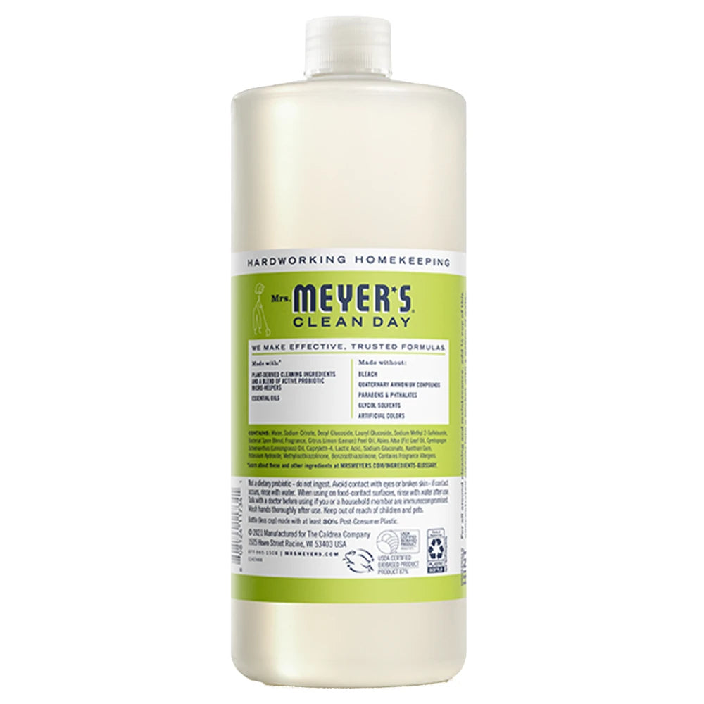 Mrs. Meyers Lemon Verbena Probiotic Multi - Surface Concentrate - for Easy Refilling